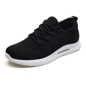 Sneakers Men 2019 Air Mesh Breathable Lace Up Solid Men Trainers Shoes Hot Sale Outdoor Walking Casual Shoes for Men