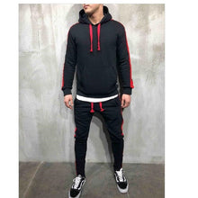 Load image into Gallery viewer, Zipper Tracksuit Men Set Sporting 2 Pieces Sweatsuit Men Clothes Printed Hooded Hoodies Jacket Pants Track Suits Male