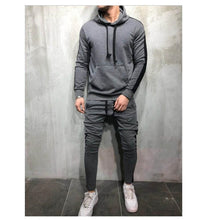 Load image into Gallery viewer, Zipper Tracksuit Men Set Sporting 2 Pieces Sweatsuit Men Clothes Printed Hooded Hoodies Jacket Pants Track Suits Male