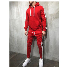 Load image into Gallery viewer, Zipper Tracksuit Men Set Sporting 2 Pieces Sweatsuit Men Clothes Printed Hooded Hoodies Jacket Pants Track Suits Male