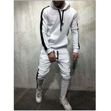 Load image into Gallery viewer, Zipper Tracksuit Men Set Sporting 2 Pieces Sweatsuit Men Clothes Printed Hooded Hoodies Jacket Pants Track Suits Male