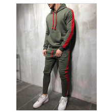 Load image into Gallery viewer, Zipper Tracksuit Men Set Sporting 2 Pieces Sweatsuit Men Clothes Printed Hooded Hoodies Jacket Pants Track Suits Male