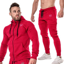 Load image into Gallery viewer, 2 pieces Autumn Running tracksuit men Sweatshirt Sports Set Gym Clothes Men Sport Suit Training Suit Sport Wear