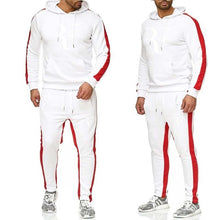 Load image into Gallery viewer, Nouveau 2019 printemps ensemble hommes vêtements de sport à la mode survêtements ensembles hommes musculation Hoodies + pantalon