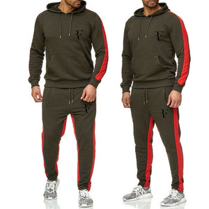 Nouveau 2019 printemps ensemble hommes vêtements de sport à la mode survêtements ensembles hommes musculation Hoodies + pantalon