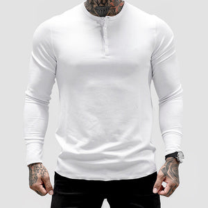 High quality Men New Bodybuilding Long sleeve t shirt Man Casual Fashion Slim T-Shirt Male Gyms Fitness Workout  Jogger Clothing