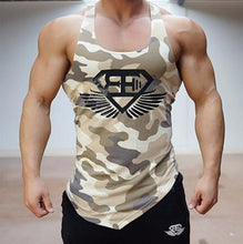 Load image into Gallery viewer, Fitness Men Tank Top Army Camo Camouflage Mens Bodybuilding Stringers Tank Tops Singlet Brand Clothing Sleeveless Shirt