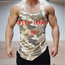 Load image into Gallery viewer, Fitness Men Tank Top Army Camo Camouflage Mens Bodybuilding Stringers Tank Tops Singlet Brand Clothing Sleeveless Shirt