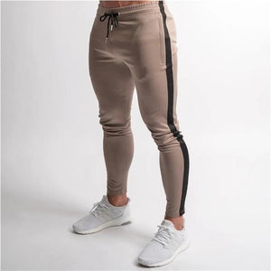 Sport Fitness hommes Zipper GYMS pantalon Stretch pantalon en automne et hiver hommes survêtement pantalon vêtements pour hommes