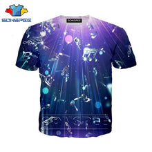 Load image into Gallery viewer, Anime 3d print funny t shirt Men Women Music Notes fashion t-shirt game sexy kids Harajuku top tee Funny shirts homme tshirt A36