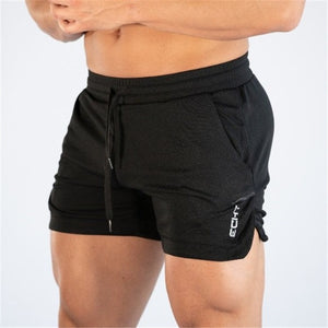 2019 New Summer Male Fitness Bodybuilding brand shorts Mesh Breathable Quick-drying Fashion Casual Joggers Men shorts Sportswear