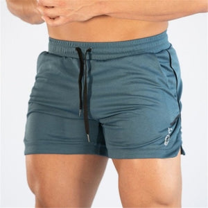 2019 New Summer Male Fitness Bodybuilding brand shorts Mesh Breathable Quick-drying Fashion Casual Joggers Men shorts Sportswear