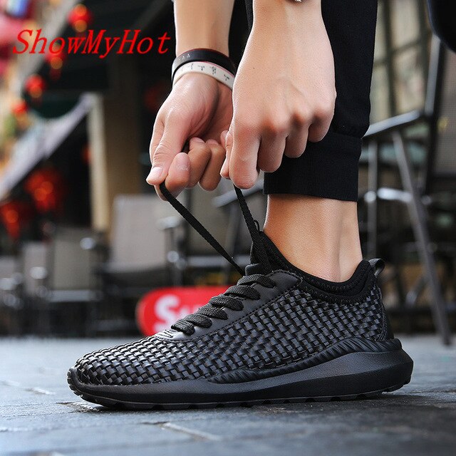 New Spring Casual Weave Footwear Zapatillas Zapatos Scarpa Shoes Mens Trainers Moccasins Zapatos Hombre Shoes