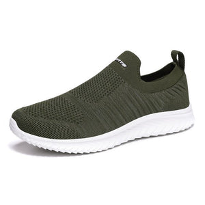 Sneakers Men Casual Lazy Shoes Comfortable Flyknit Slip On Shoes Men Lightweight Couple Sock Sneakers Footwear Tenis Masculino