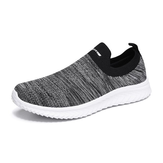 Sneakers Men Casual Lazy Shoes Comfortable Flyknit Slip On Shoes Men Lightweight Couple Sock Sneakers Footwear Tenis Masculino