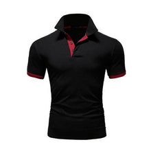 Load image into Gallery viewer, Summer short Sleeve Polo Shirt men Turn-over Collar fashion casual Slim Breathable Solid Color Business polo shirt  2019