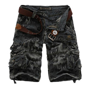 New 2017 Men's Casual Camouflage Shorts Men Loose Cargo Shorts Men Large Size 29-38 Multi-pocket Military Short homme