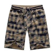 Load image into Gallery viewer, Zogaa 2019 Summer Men Plaid Shorts Classic Design Cotton Casual Beach Shorts Homme Bermuda Short Pants Quick Dry Boardshorts