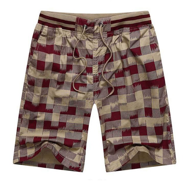 Zogaa 2019 Summer Men Plaid Shorts Classic Design Cotton Casual Beach Shorts Homme Bermuda Short Pants Quick Dry Boardshorts