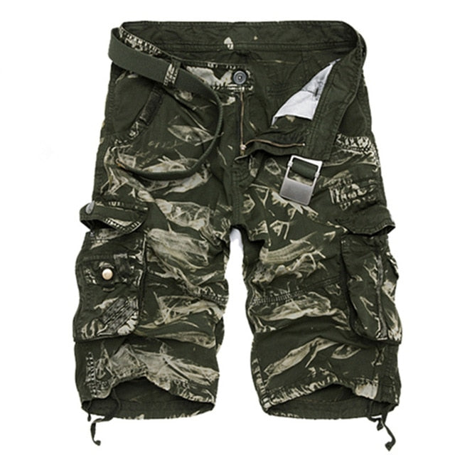 Cargo Shorts Men Cool Camouflage Summer Hot Sale Cotton Casual Men Short Pants Brand Clothing Comfortable Camo Men Cargo Shorts