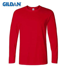 Load image into Gallery viewer, Gildan Men&#39;s Long Sleeve T-shirts Spring Autumn Casual O Neck t Shirt 2017 New Fashion Fitness Tops&amp;Tees Homme Camisetas