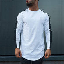 Load image into Gallery viewer, Muscleguys T-Shirt Men 2018 Spring Autumn New Long Sleeve O-Neck T Shirt Men Brand Clothing Fashion Patchwork Cotton Tee Tops