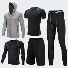 Load image into Gallery viewer, Men&#39;s Compression Sportswear Suits Gym Tights Training Clothes Workout Jogging Sports Set Running Tracksuit Dry Fit Plus Size