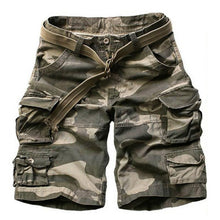 Load image into Gallery viewer, 2019 Summer Men army green Camouflage Shorts Casual Camo Knee-length Mens Cargo Short trousers bermudas hombre shorts with Belt