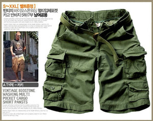 2019 Summer Men army green Camouflage Shorts Casual Camo Knee-length Mens Cargo Short trousers bermudas hombre shorts with Belt