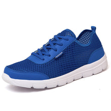 Load image into Gallery viewer, Sneakers Men 2019 Air Mesh Breathable Lace Up Solid Men Trainers Shoes Hot Sale Outdoor Walking Casual Shoes for Men