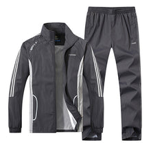 Load image into Gallery viewer, New Men&#39;s Set Spring Autumn Men Sportswear 2 Piece Set Sporting Suit Jacket+Pant Sweatsuit Male Clothing Tracksuit Size L-5XL